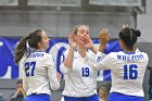 Volleyball vs MHC  Wheaton Women's Volleyball vs Mount Holyoke College. - Photo by Keith Nordstrom : Wheaton, Volleyball